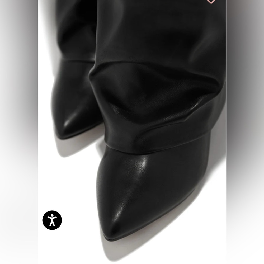 Miss Lola Kimana Ruched Shaft Heel Boots - Picture 5 of 8